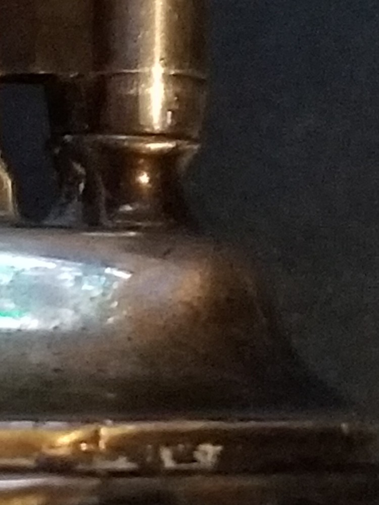 Ronson Crown Heavy Silver Plate Table Lighter Vintage