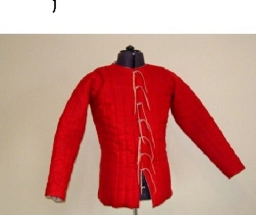 Gambeson Medieval Padded collar full sleeves Halloween gift
