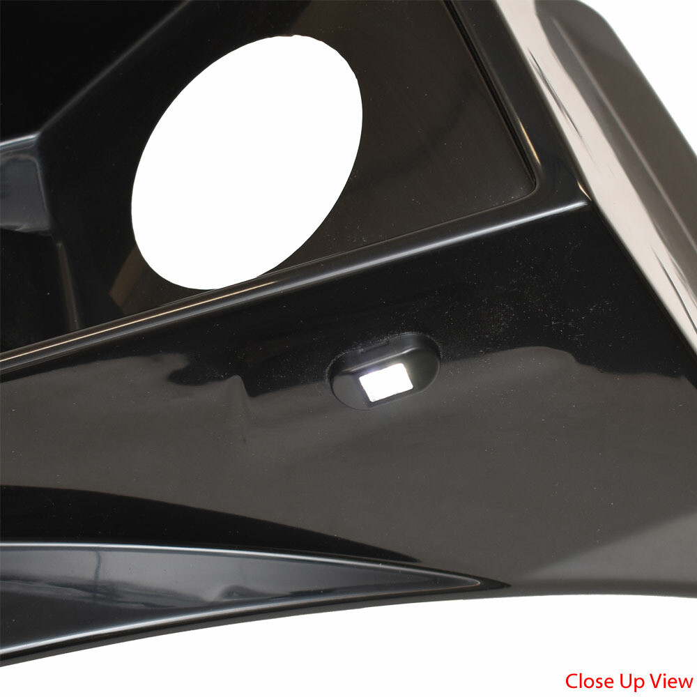 Tracker Boat Blank Speaker Side Panel | w/ LED Light Black Plastic