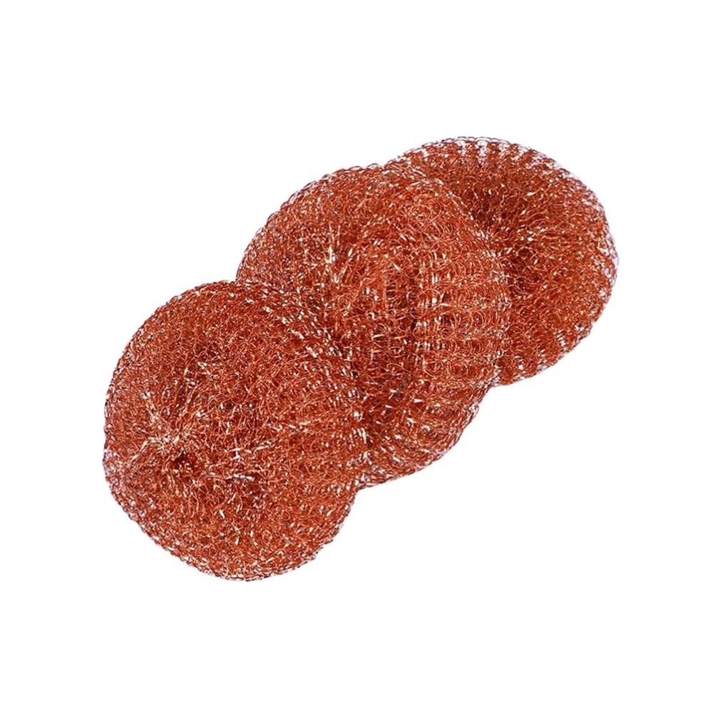 Brass Stainless Steel Scrubber Balls: 2 Pack