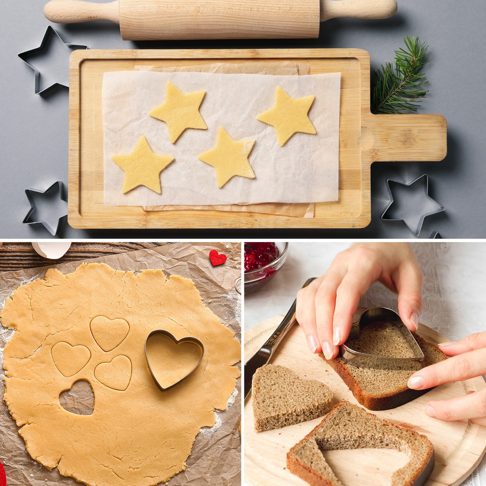 Pig Cookie Cutter Set Assorted Sizes Stainless Steel Polish