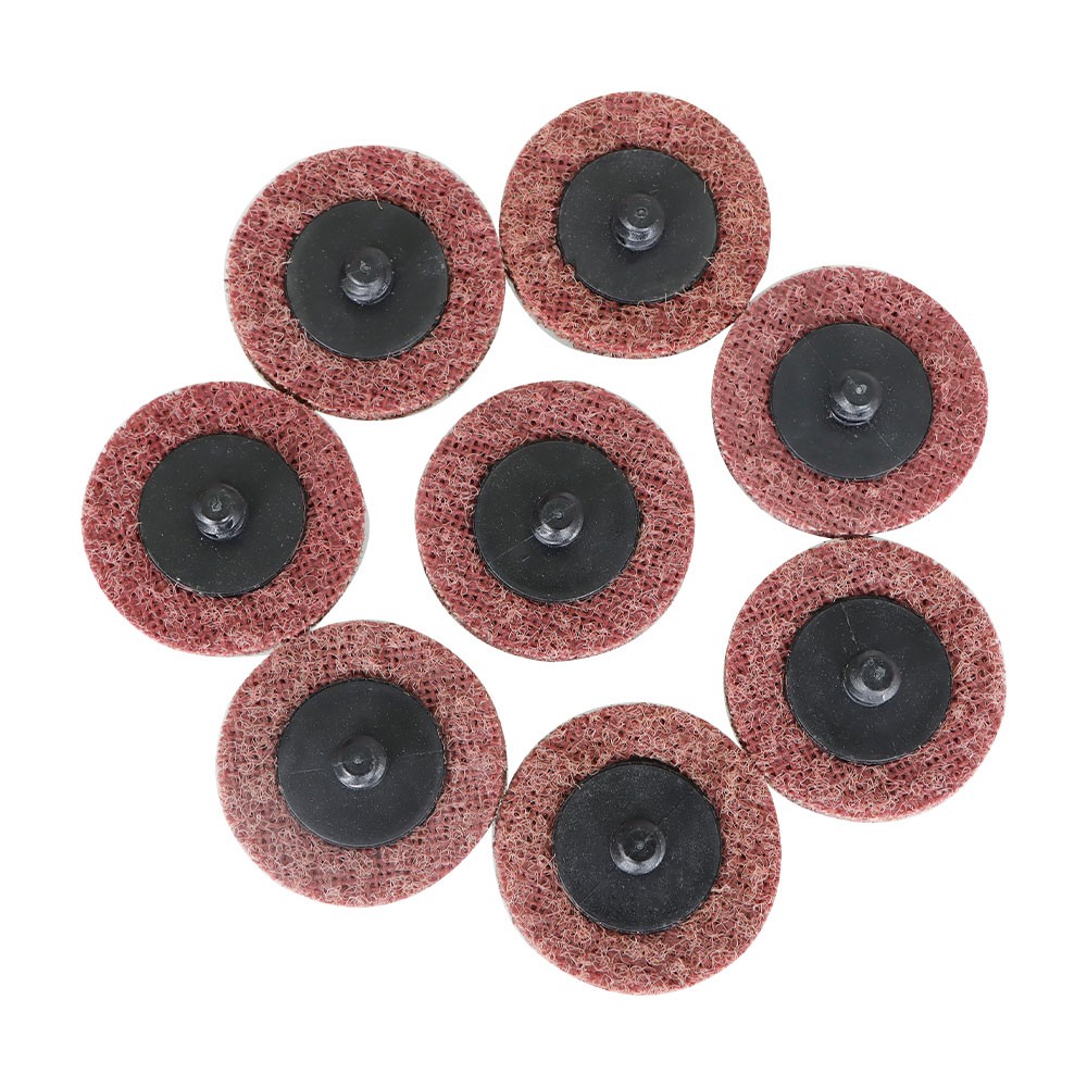 50 Pcs 2" Medium Surface Conditioning Discs Roll Lock Die Grinder Sanding Pads