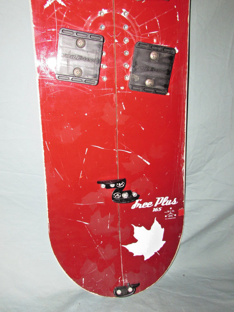 Option Free Plus SPLITBOARD snowboard 165cm with complete VOILE hardware kit! ~~