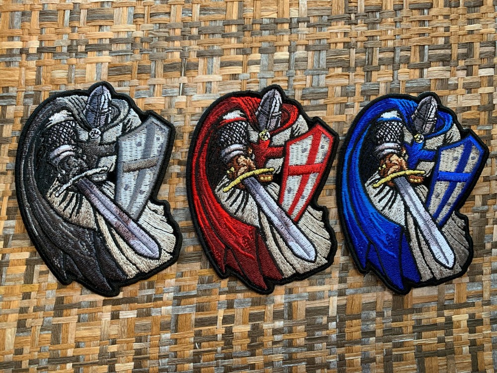 Crusader Knight with Cape Patch