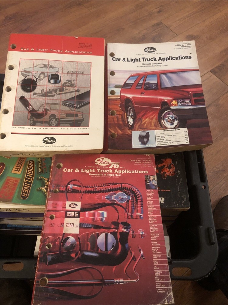 3 Gates Car & Light Truck Applications Catalogs 1987, 1996 & 2000