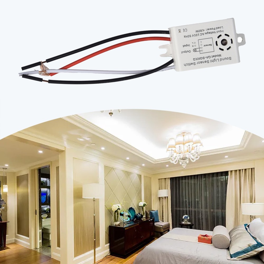 1 Pc Sound Voice Sensor Switch Indoor Automatic Voice Control Sensor Switch