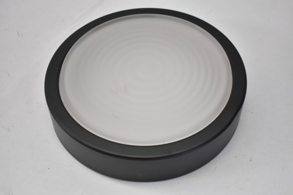 Ceiling Light Wall Mounted Light 10" Dia Black Frame For Home Office Etc Use