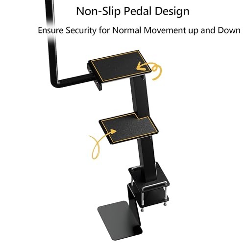 Trailer Step with Handle, Three-Step Dual Step Boat Trailer Step（Extra pedals）