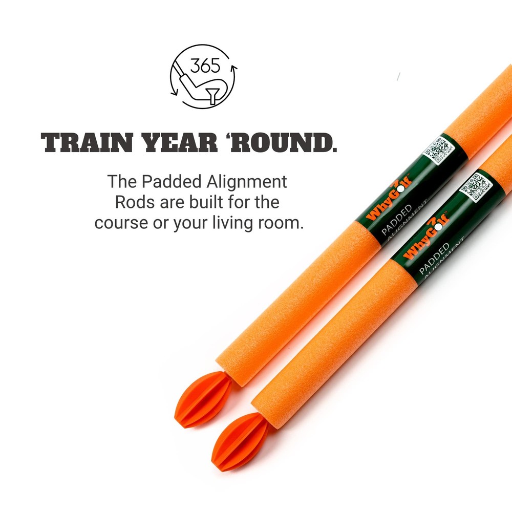 Padded Golf Alignment Rods - Golf Alignment Sticks with Protective Padding, Crea