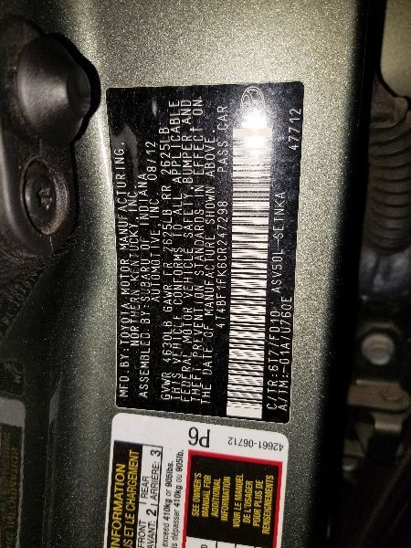 Engine 2.5L Fits 12-17 CAMRY 3951008