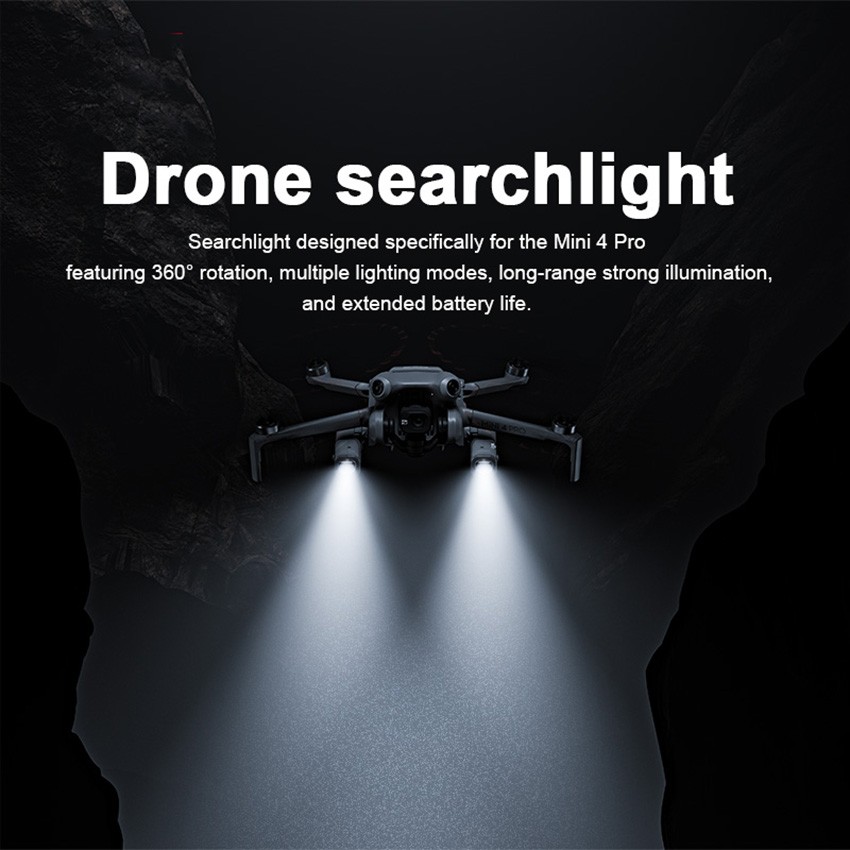 For DJI Mini 4 Pro Searchlight Drone Night Navigation Light Rechargeable Light