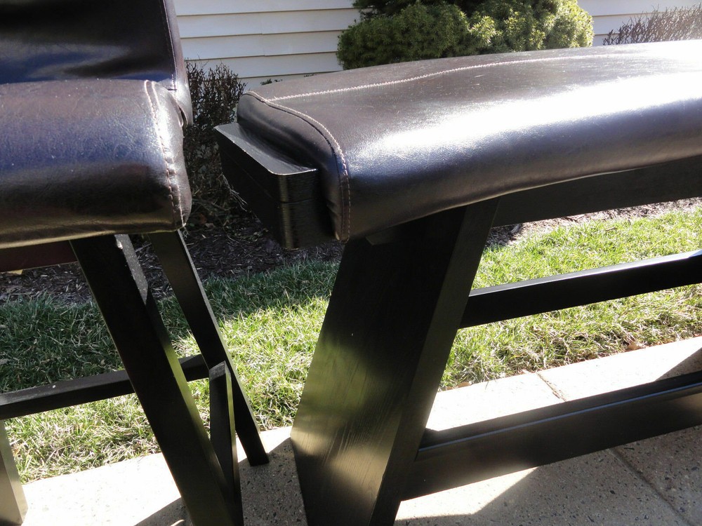 2 Bar Stools with Bar Bench. Wrap Around Bar Set. Local pickup only.