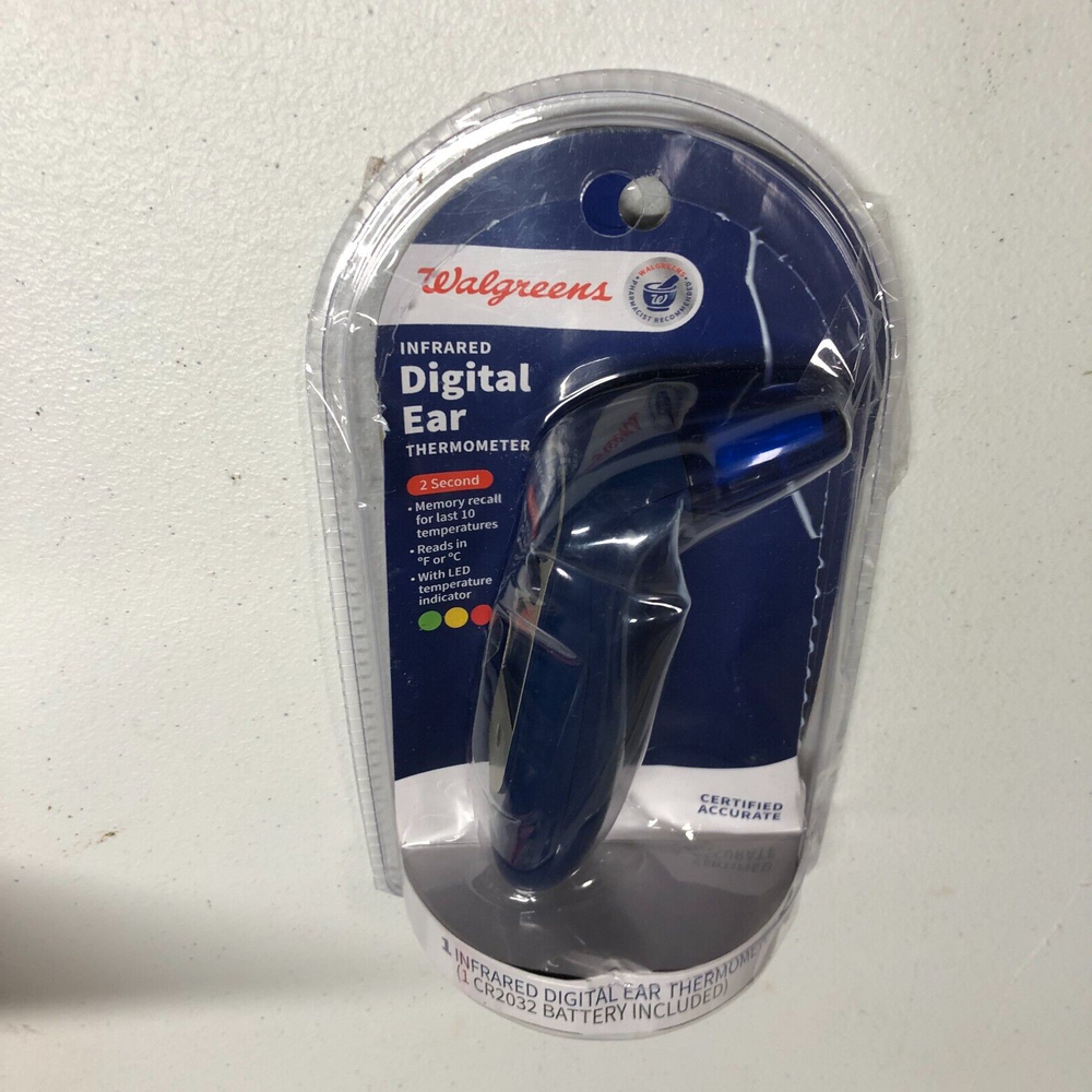 Walgreens Infrared Digital Ear Thermometer with LED indicator 2 sec read