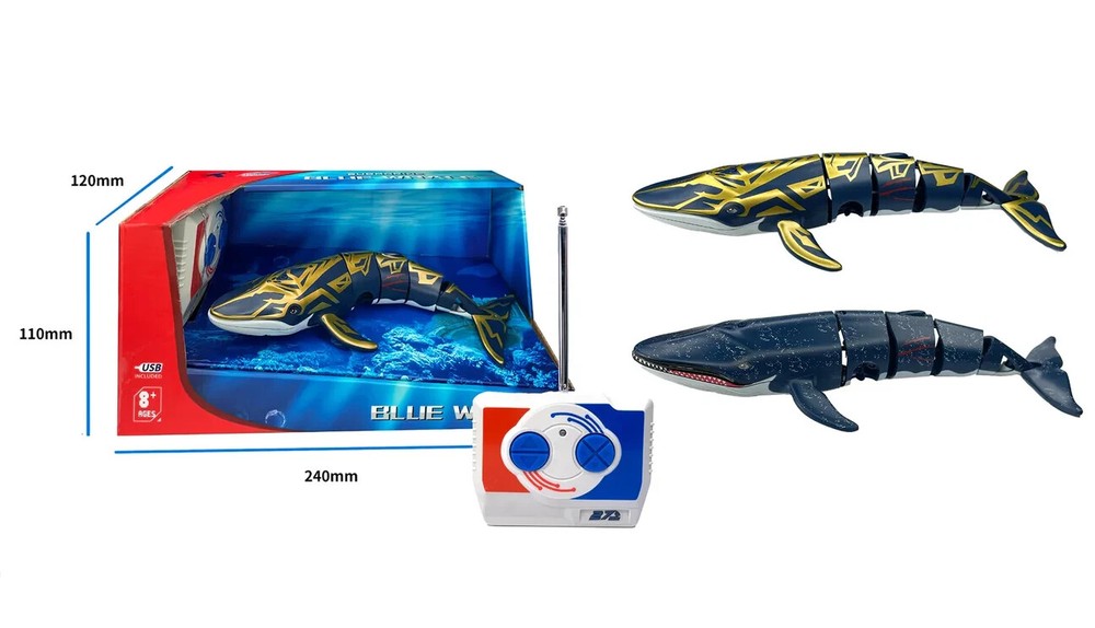 RC Micro WHALE Radio Control BLUE WHALE -BLUE -