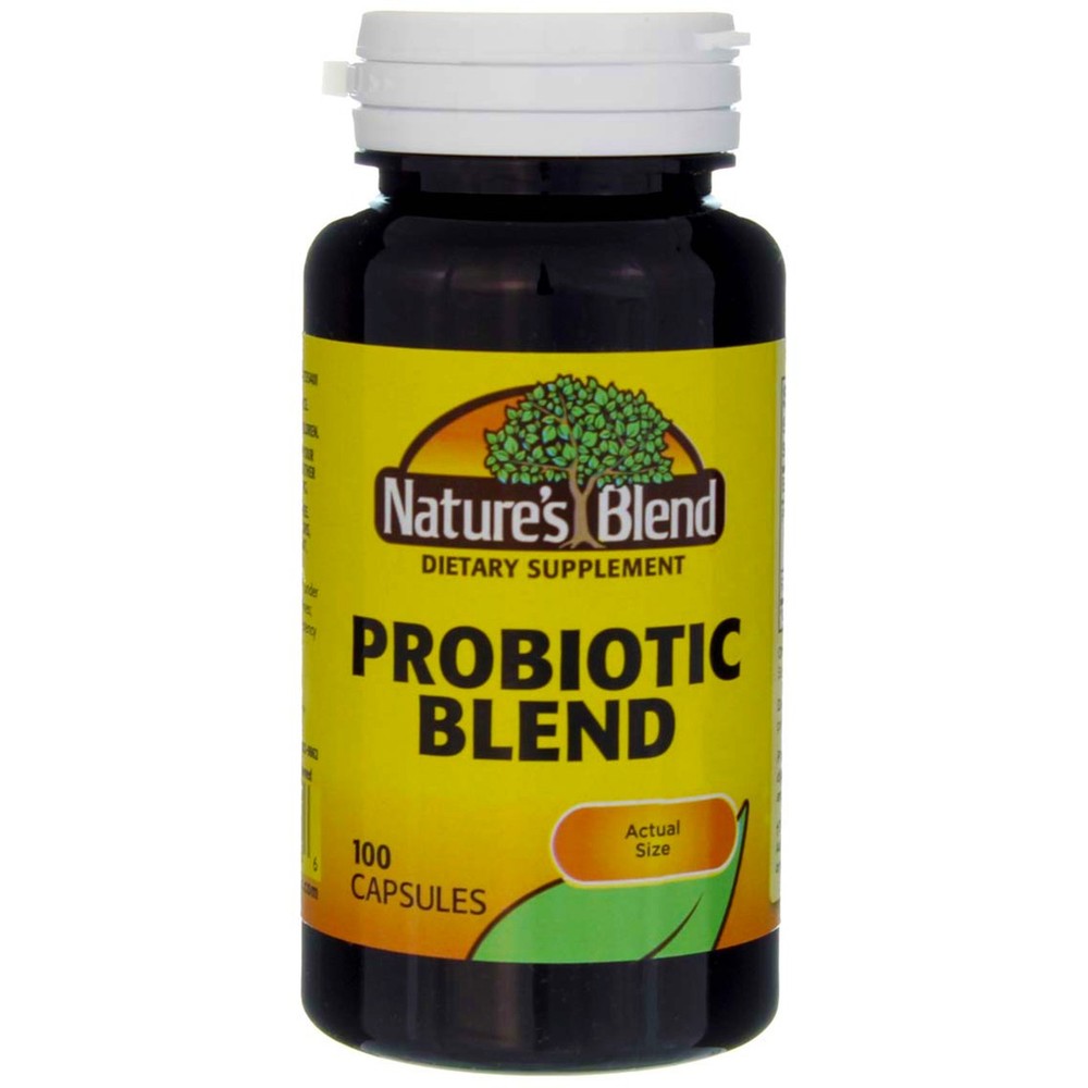 3 Pack Nature's Blend Probiotic Blend Capsules, 100 Ct