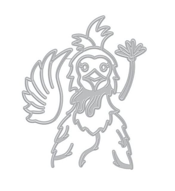 Hero Arts Fancy Die Peeking Chicken