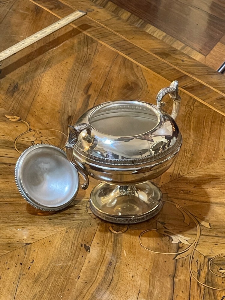 Vintage Sugar Bowl, Silver Plated