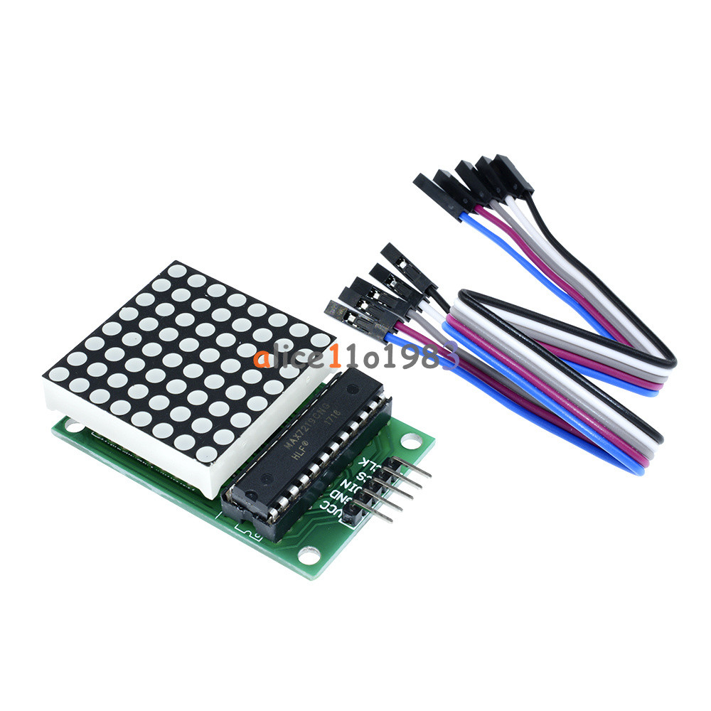2PCS MAX7219 Dot led matrix module MCU control LED Display module for Arduino