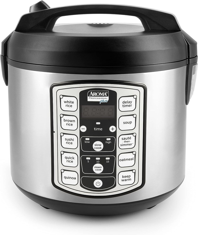 Aroma ARC-5100SB 20-Cup Programmable Rice & Grain Cooker and Multi-Cooker, Black
