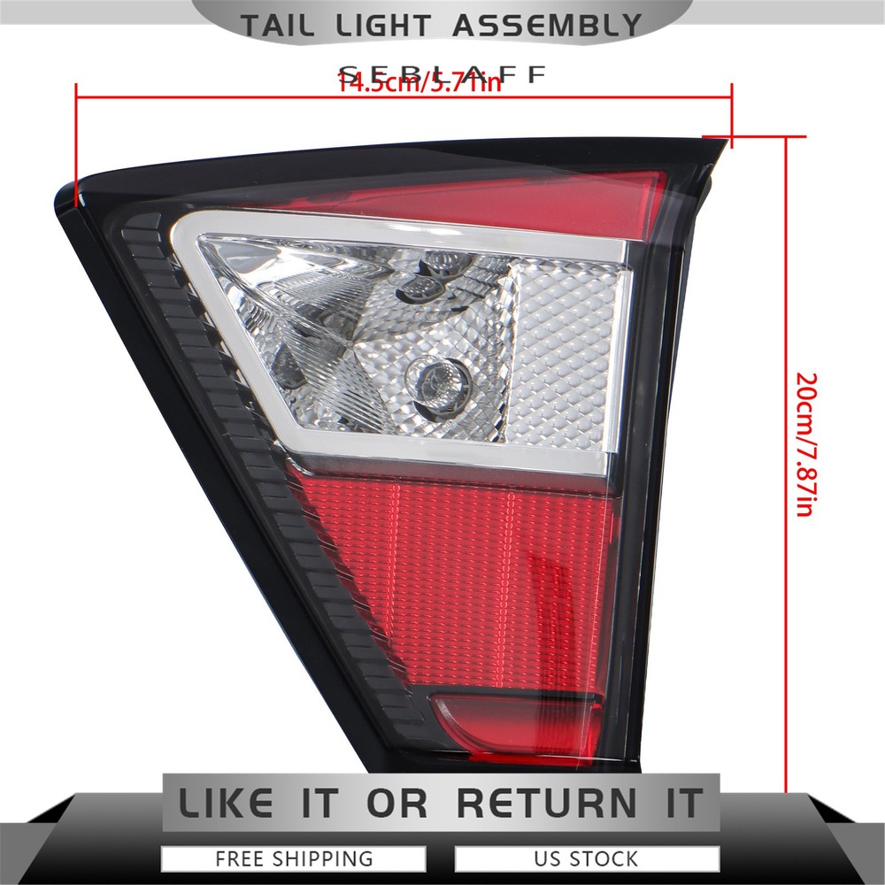 Halogen Tail Lights For Ford Escape 2017-2019 Right/Passenger Inner Tail Lamps