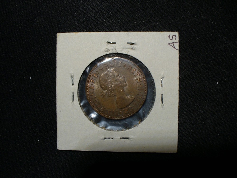 England 1965 Half Penny About Uncirculated Coin