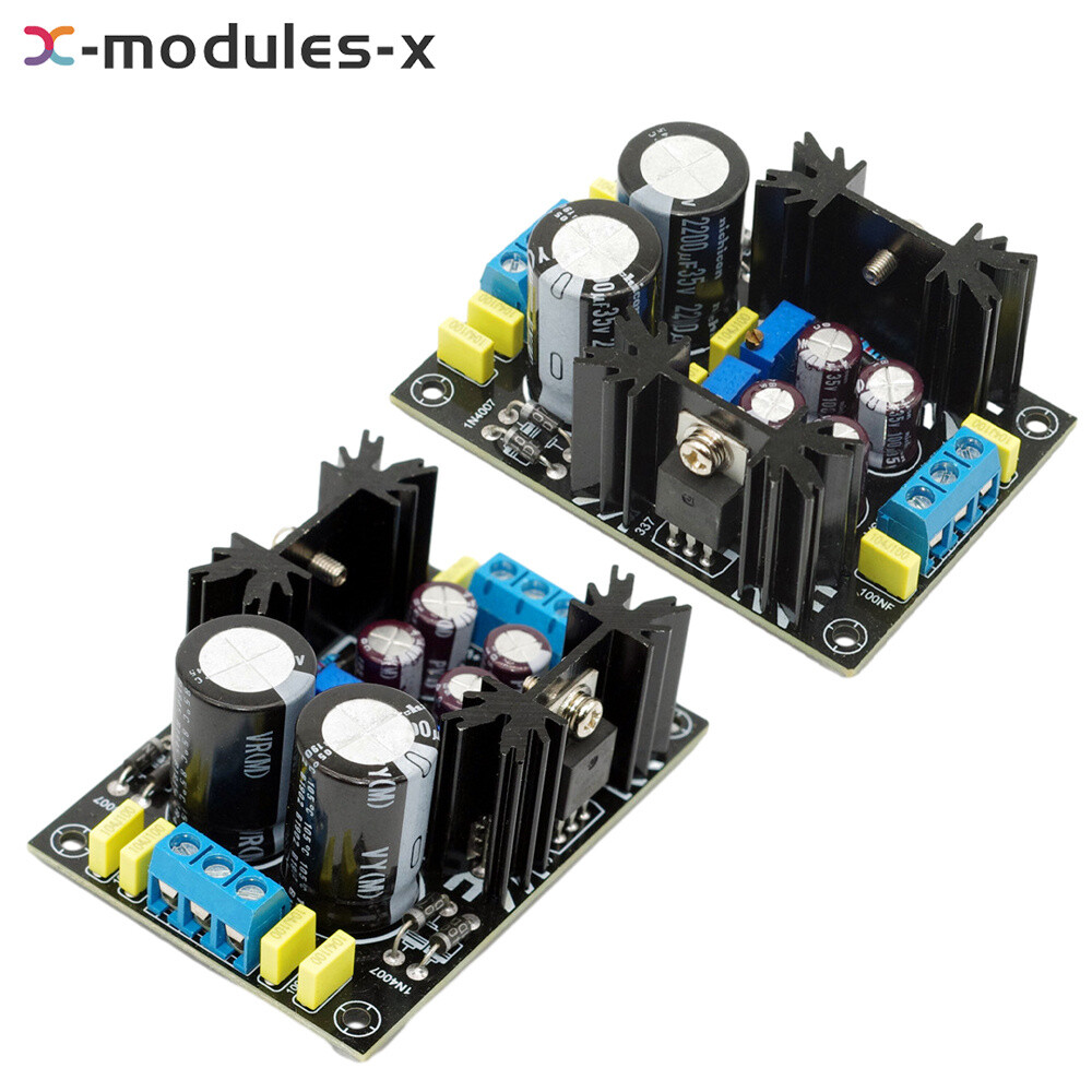 LM317/LM337 Adjustable Regulated Power Supply Board AC-DC 0-28V Kit Components