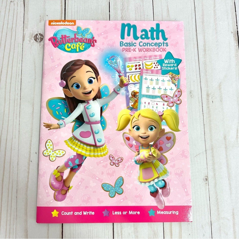 Bundle of 2 Kids Pre-K Learning Workbooks Math Basic Concepts & ABC Dot-To-Dots