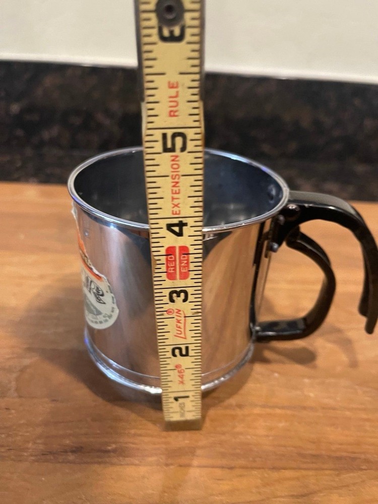 One Cup Polished Chrome Plated Sifter