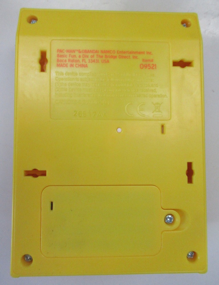 Basic Fun Arcade Classics Pac-Man Color LCD Retro Mini Yellow Arcade Game Works