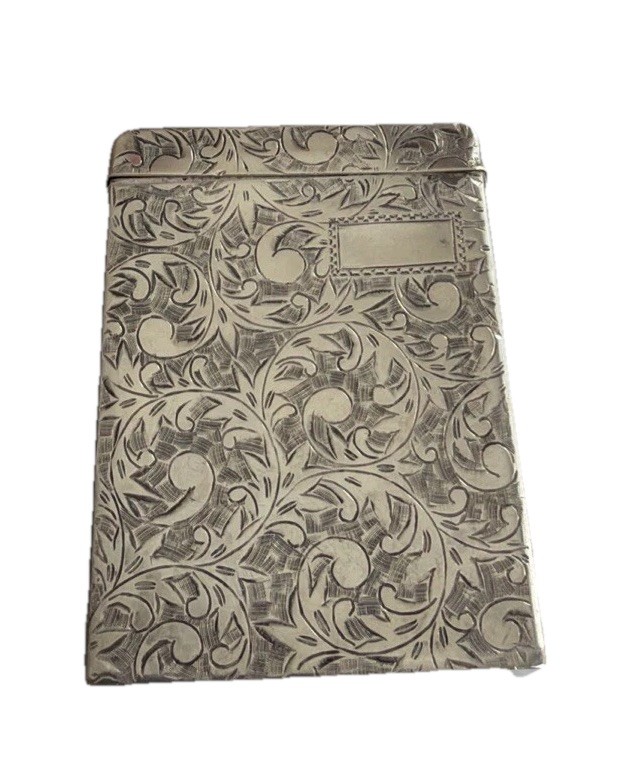 Art Nouveau Continental Sterling Cigarette Case