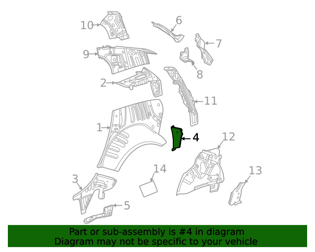 Genuine GM Lower Extension 85654549