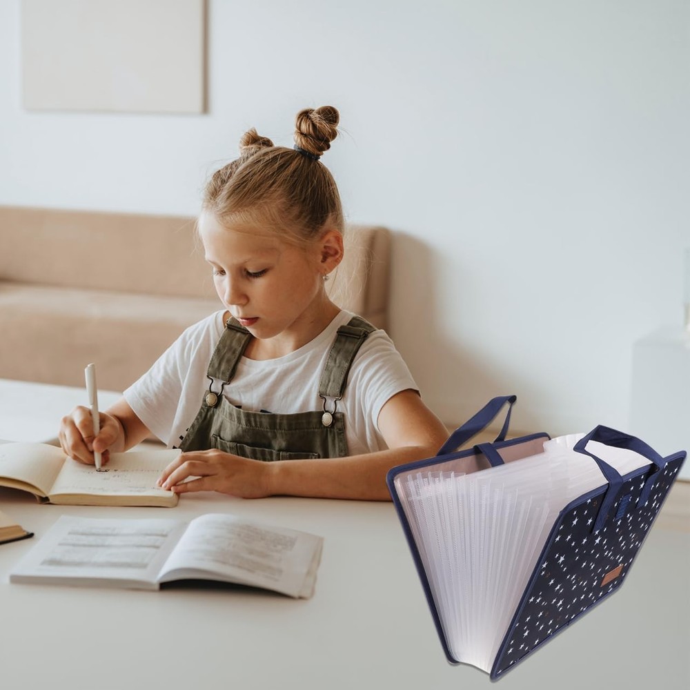 Expanding File Folder with Handle Portable Document Organizer Folder with 13 ...