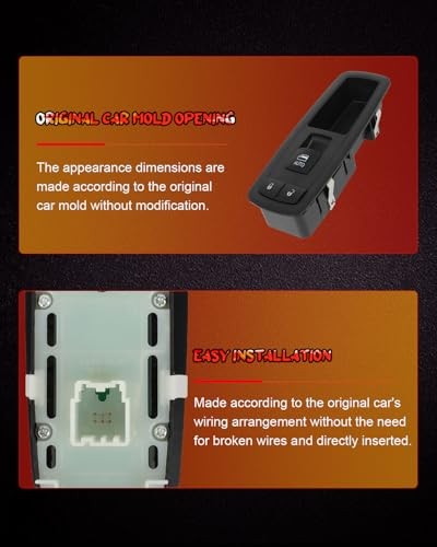 Master Power Window Switch Front Right Passenger Side for Dodge 68086692AD