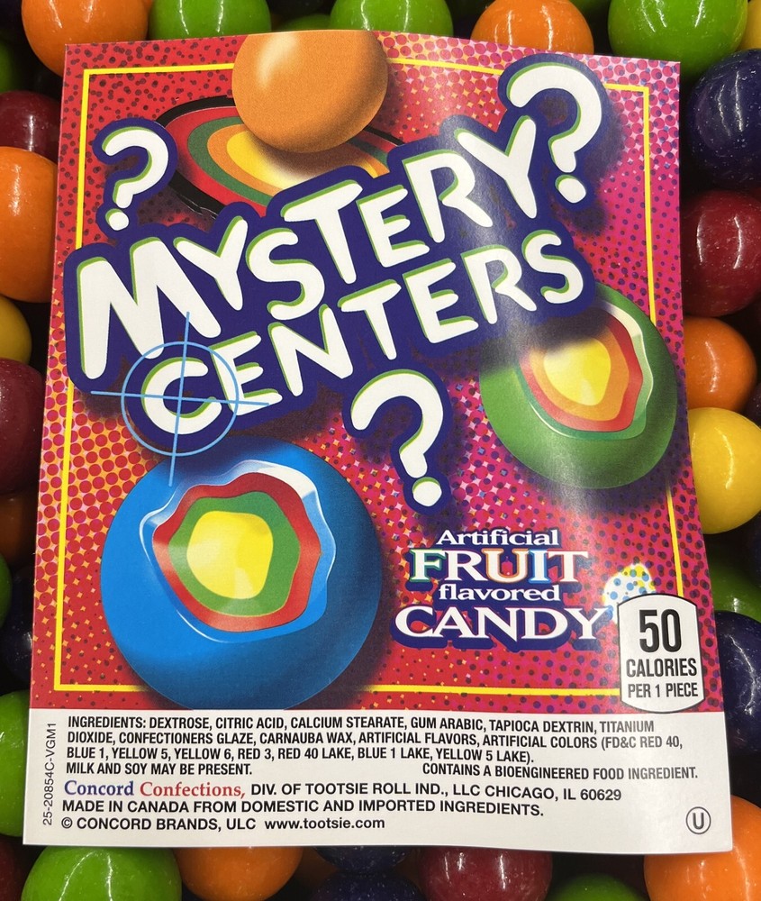 Mystery Centers Fruit Flavored Candy Candies 1 Pound