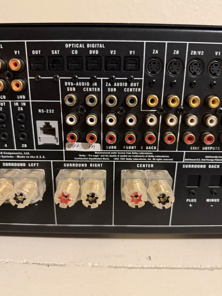 B&K AVR 505 AV Receiver Amplifier