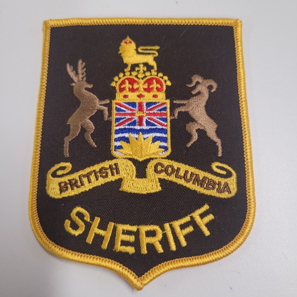 British Columbia Canada Sheriff's Department Patch
