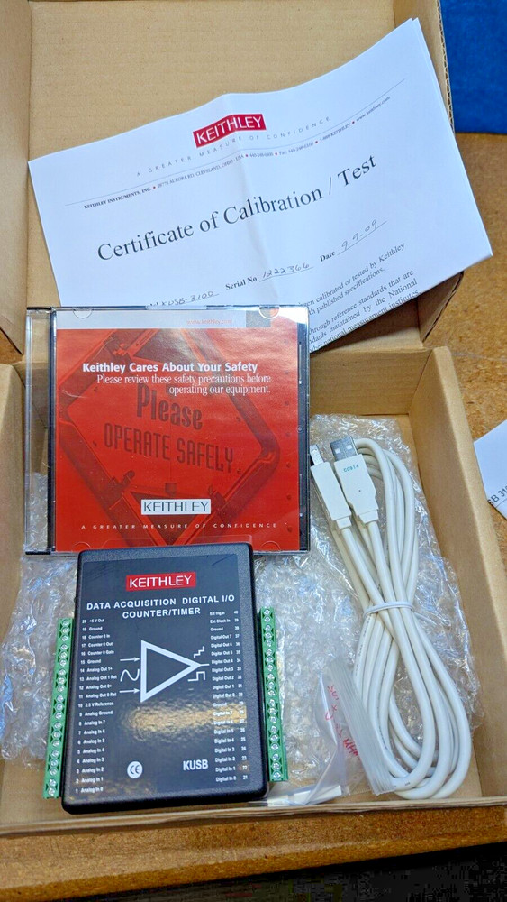Keithley KUSB-3100 Data Acquisition Module USB, New (old stock) with CoC