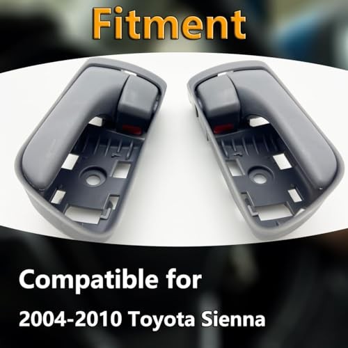 Interior Door Handle Grey Compatible with 2004-2010 Sienna Inside Inner Handle
