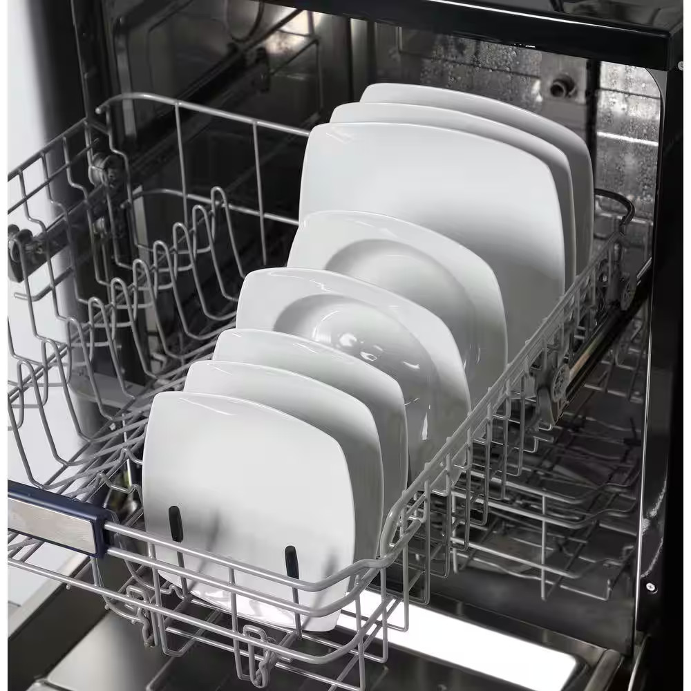 18-Piece Gray White Porcelain Dinnerware Set Service for 6 Plates Set Tableware