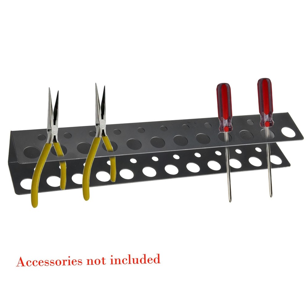 Screwdriver Storage Solution Wall Rack with 23 Holes for Maximum Efficiency