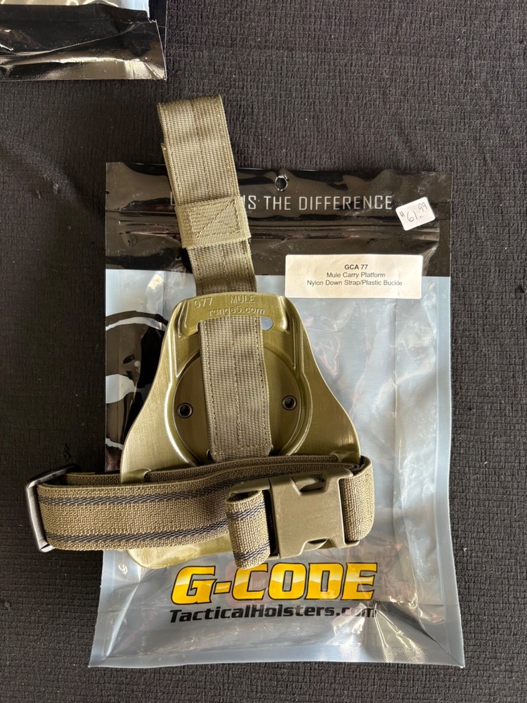 G-Code GCA-77 Mule drop holster mount nylon down strap