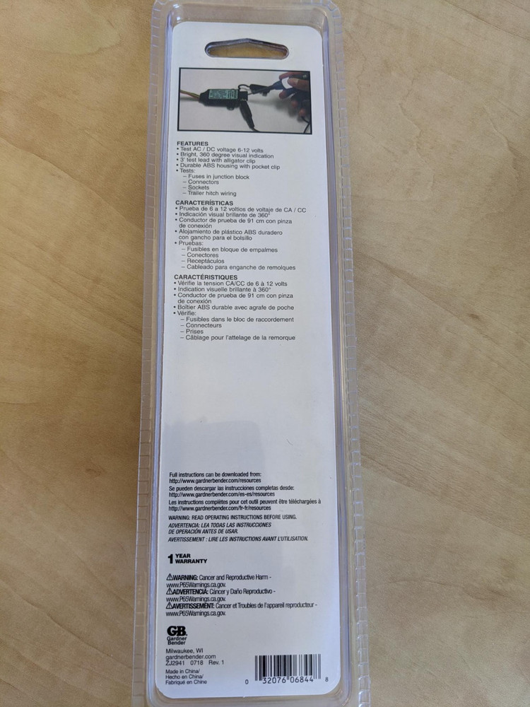 Gardner Bender Electrical Testers set of 3