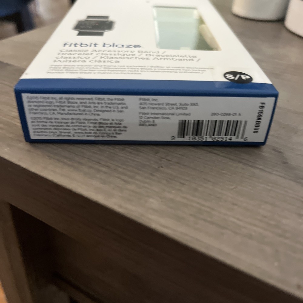 Fitbit Blaze Classic Accessory Band Size Large Blue NIB