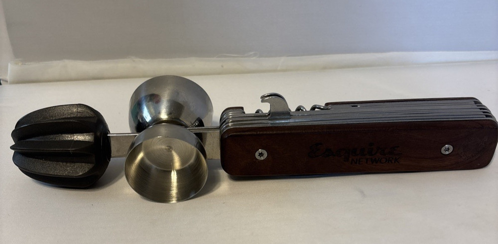 Esquire Network 9 IN 1 COCKTAIL MULTI TOOL, BARTENDER MUST HAVE KITCHEN ITEM