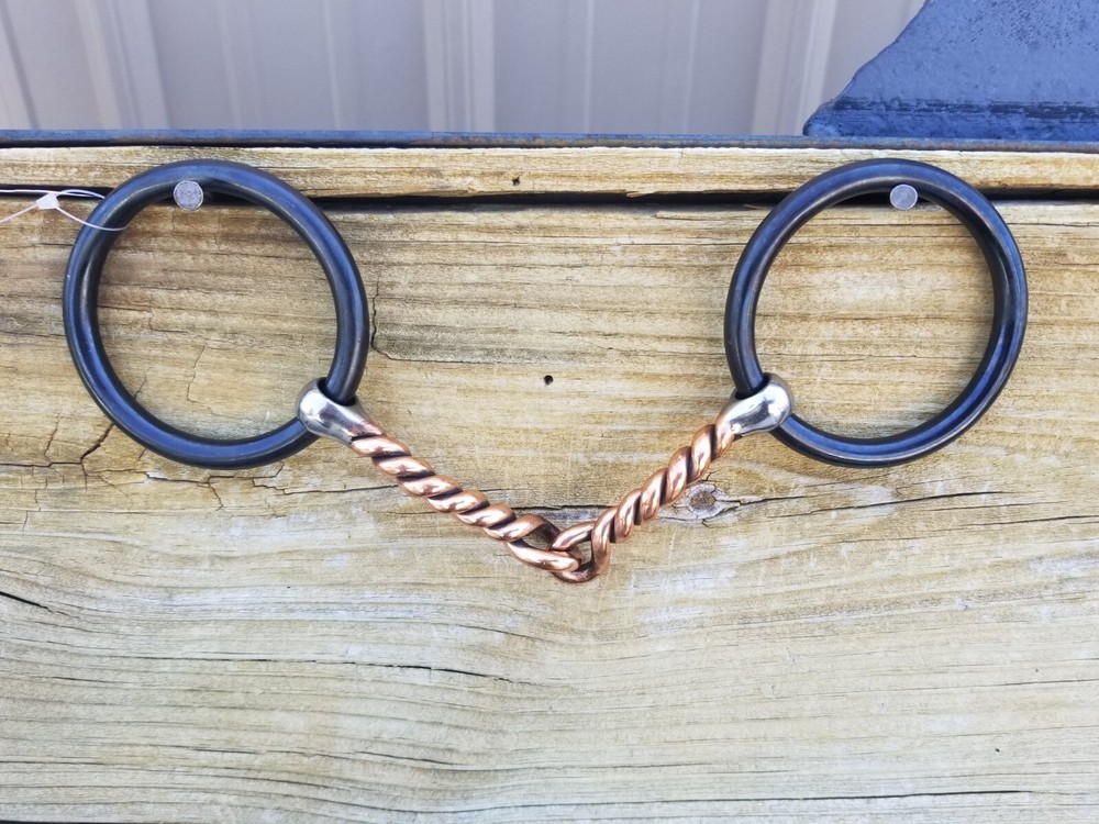 5" Copper Twist O Ring Snaffle