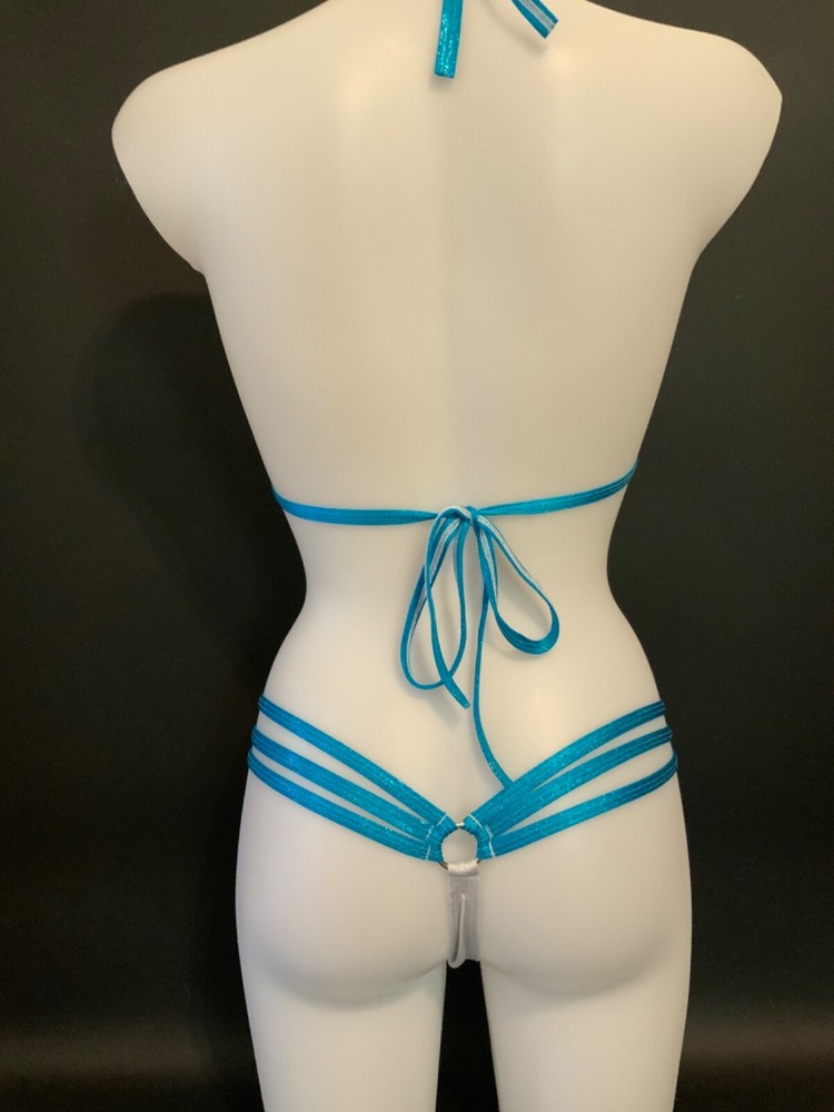 Exotic Dancer Tri Top And Thong Set