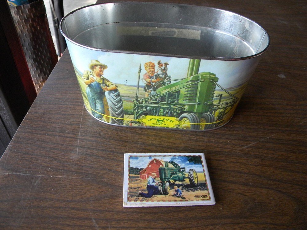 John Deere Metal Planter with Magnet