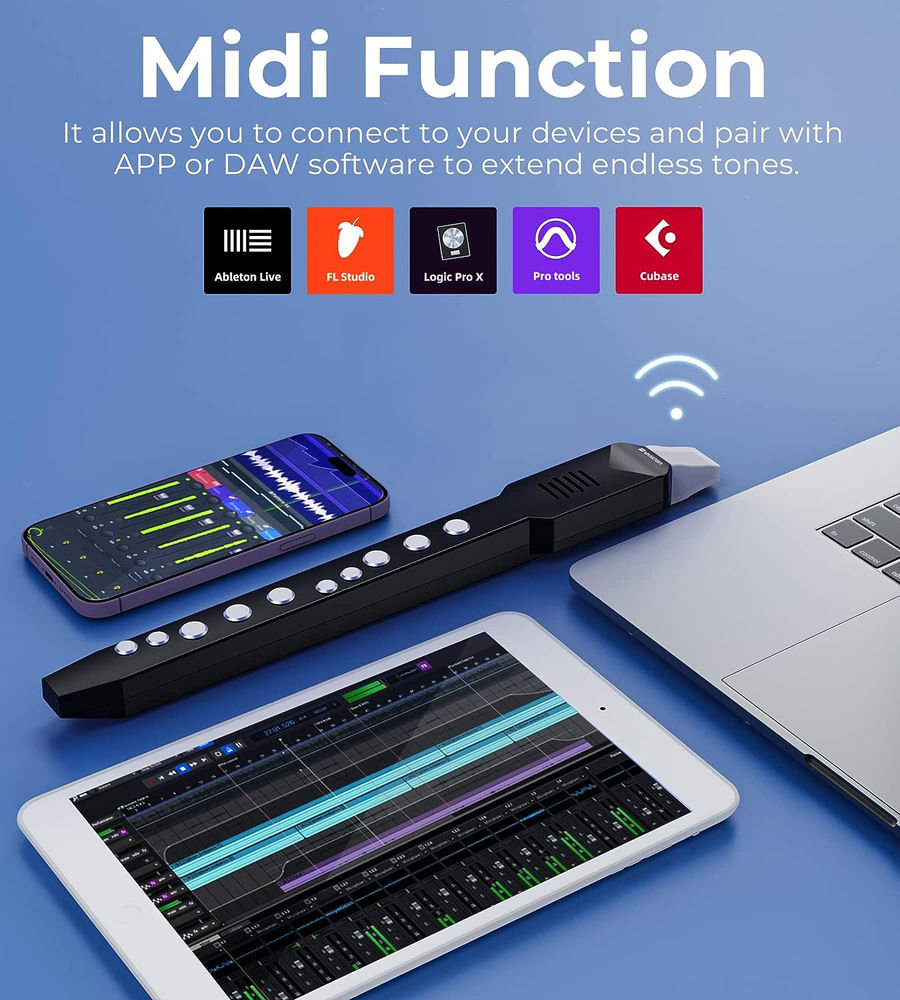 Portable Mini Digital Electronic Wind Instrument Synthesizer Rechargeable