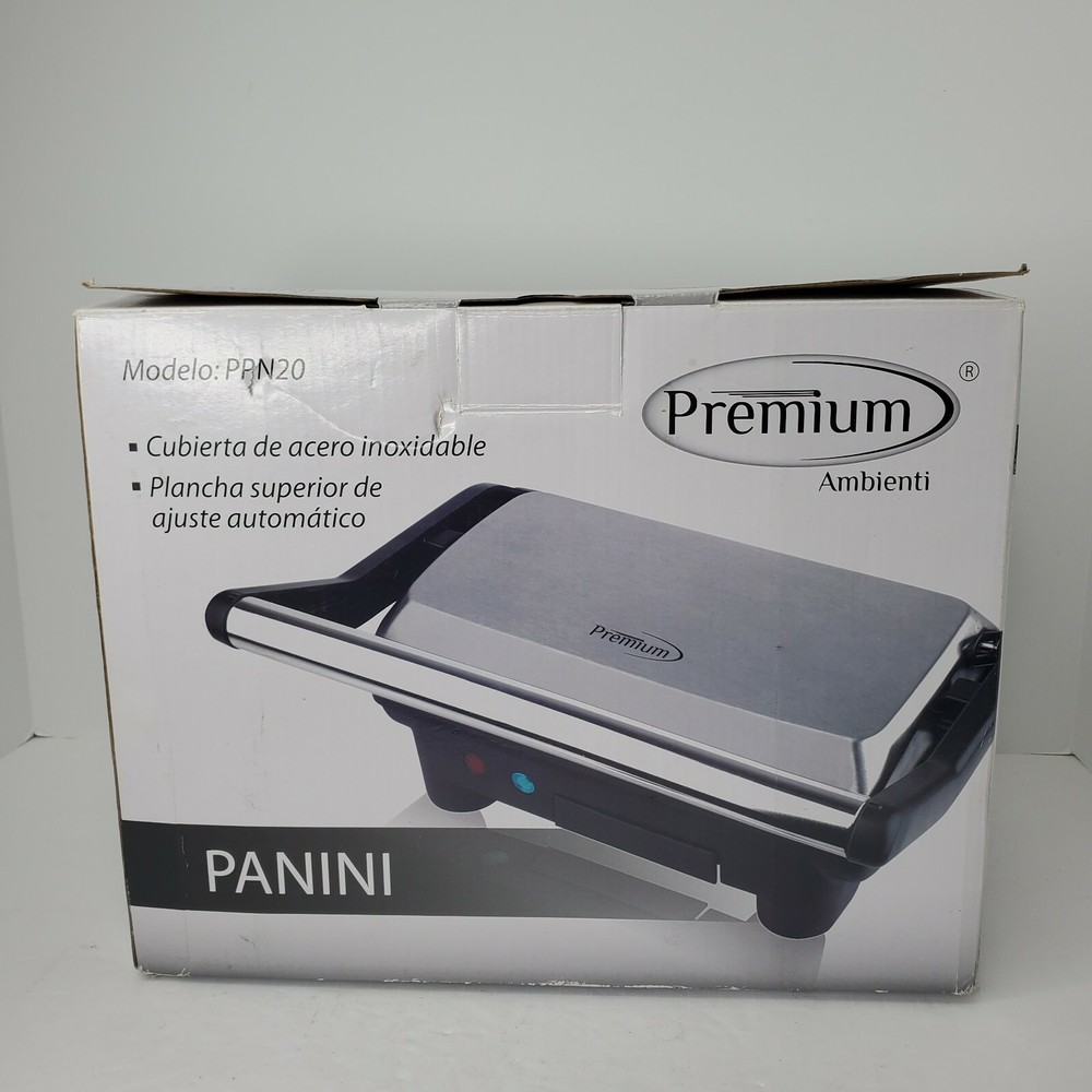 Premium Brand Panini Maker Model PPN20 New Open Box