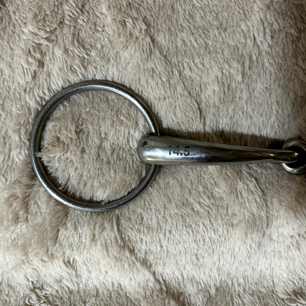 New 5.5" Single Jointed Loose Ring Snaffle Bit